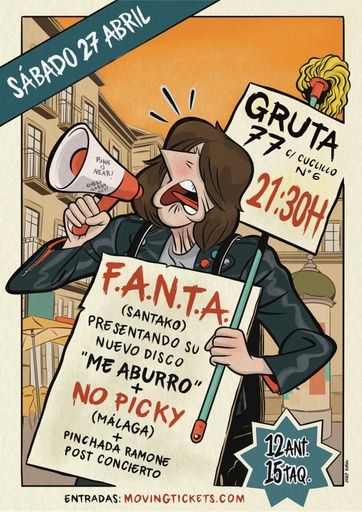 F.A.N.T.A presentando «Me aburro» + No Picky + Pinchada Ramone