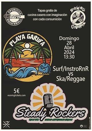 Aperitivo RNR: Playa Garufa + Steady Rockers