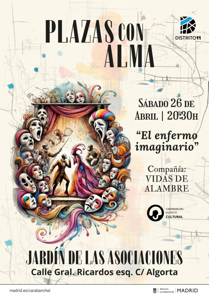 El Enfermo Imaginario de Moliere en Plazas con Alma