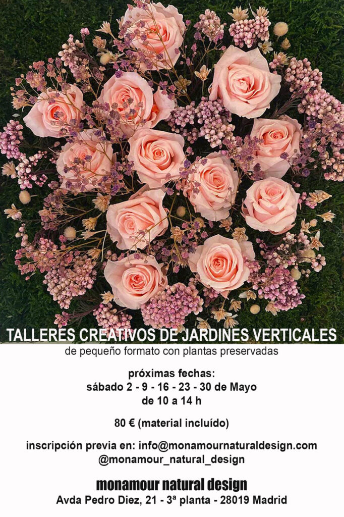 Taller creativo de jardines verticales de pequeño formato