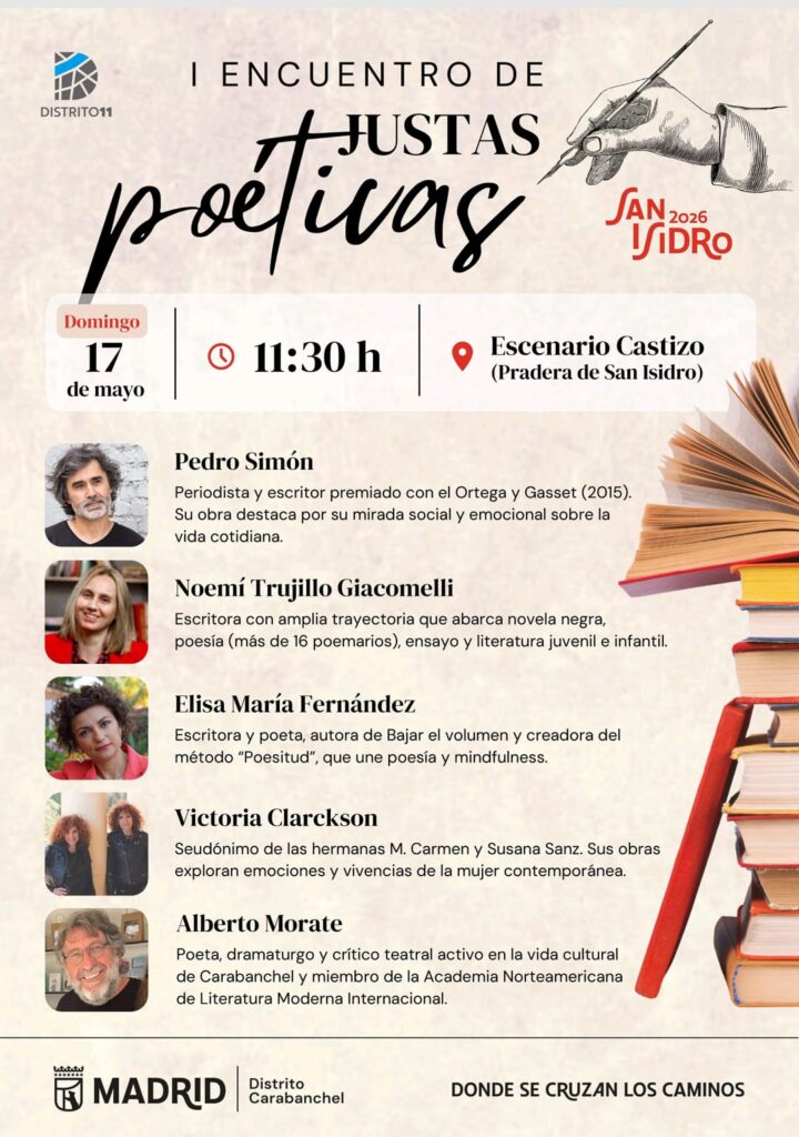 Encuentro justas poéticas: artistas literarios y poetas