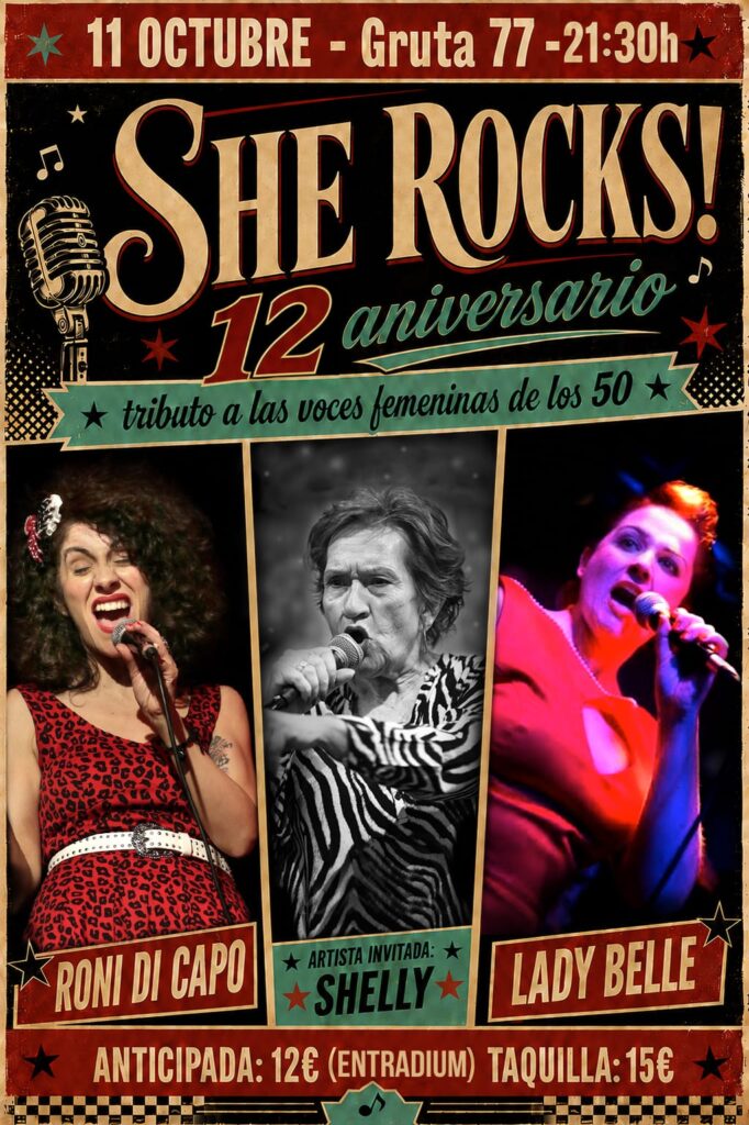 SHE ROCKS! 12º ANIVERSARIO
