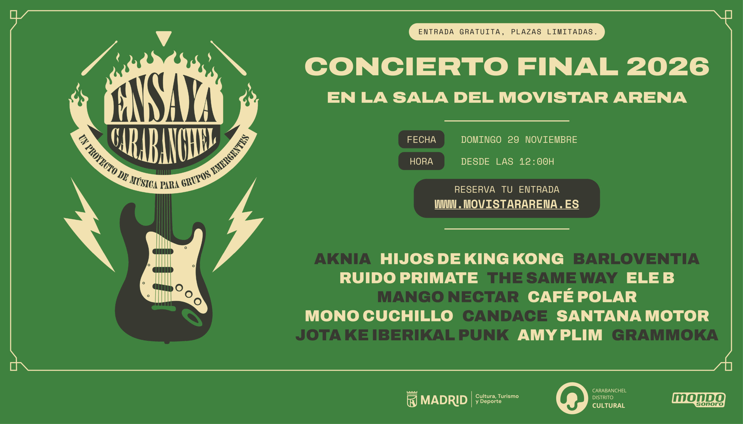     ¡Ya están disponibles las entradas!